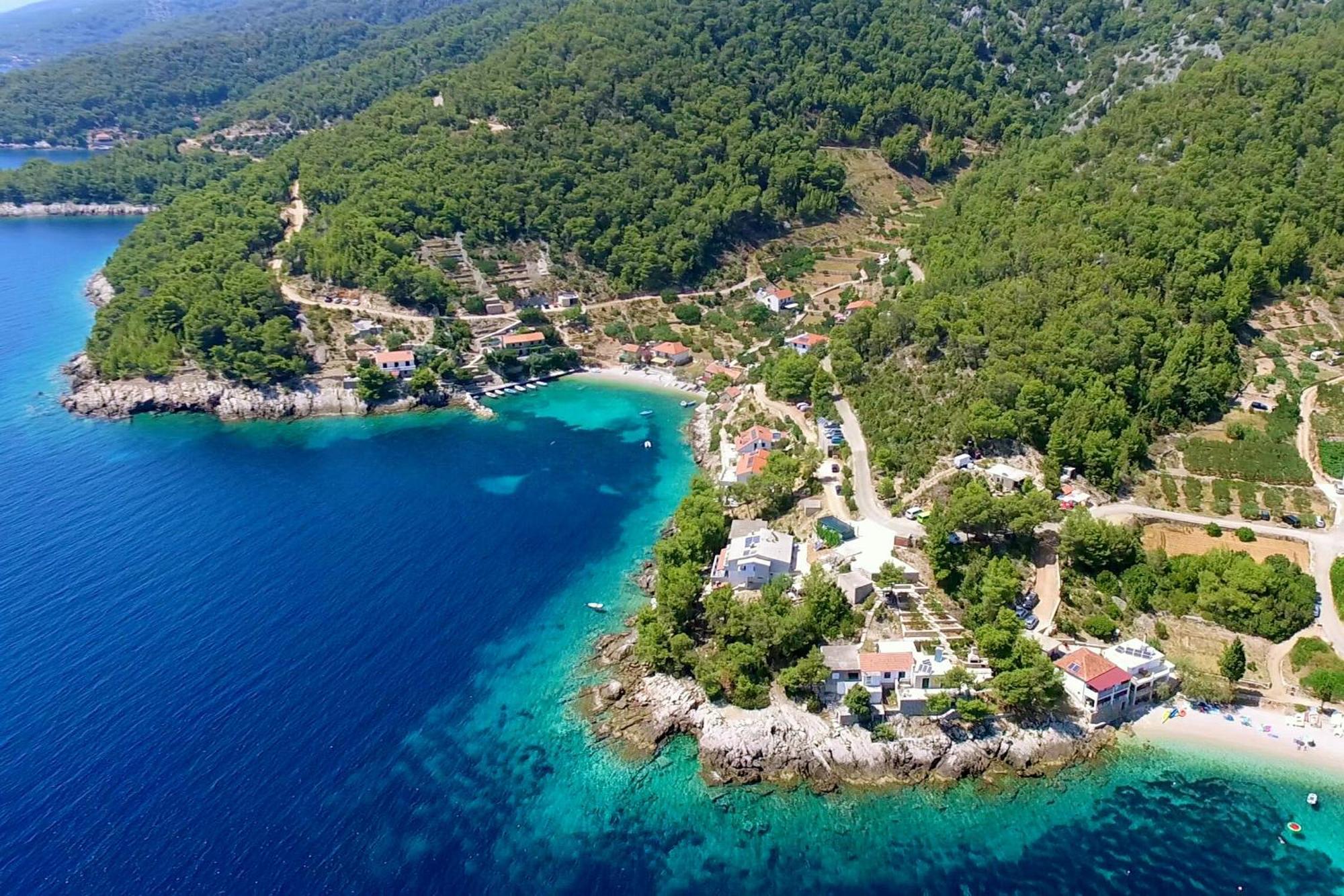 Seaside Secluded Apartments Cove Torac, Hvar - 589 Gdinj Bagian luar foto